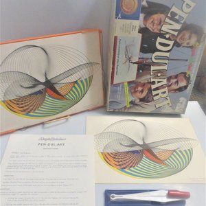 1970 PEN-DUL-ART Magic RAINBOW Pendulum Art Germany Handmade French English